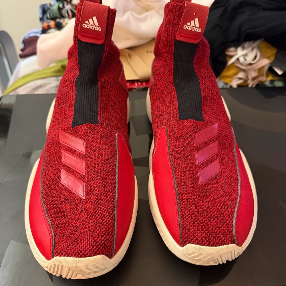 Adidas Red and Black Sneakers